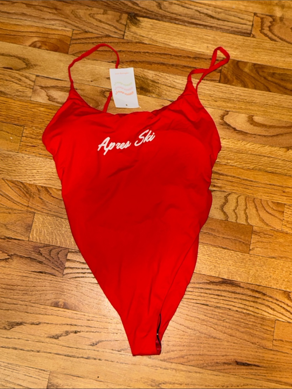 Dippin' Daisy's Crystal Chili Red 'Après Ski' One-Piece Swimsuit nwt sz L